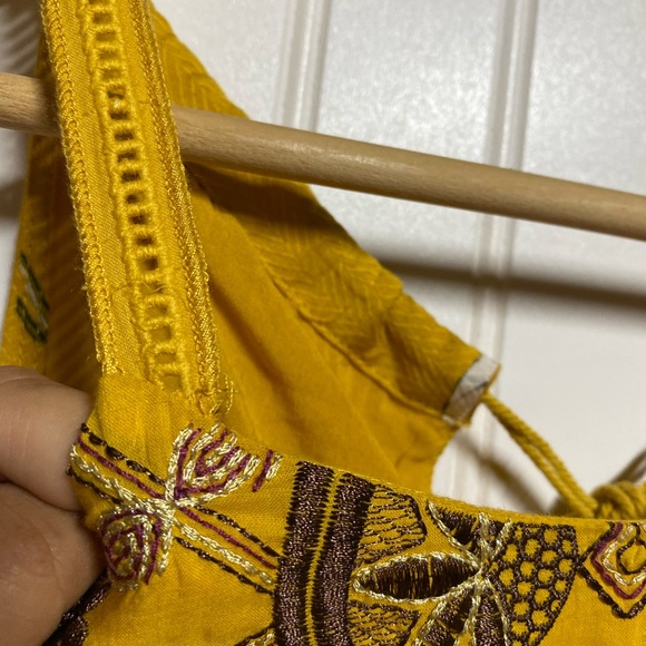 Anthro One September Paradiso Koi Fish Maxi Dress Size XSP Extra Small Petite - Picture 10 of 10